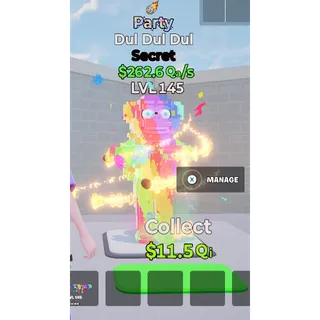 Go up for Brainrots - Party Dul Dul Dul with trait Level 145