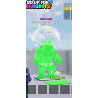 Chimpanzini Kingini Rainbow MAX LEVEL 2.1 Qi/s - Go up for Brainrots 
