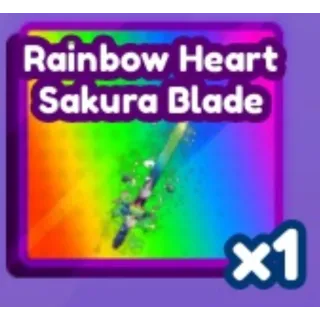Rainbow Heart Sakura Blade