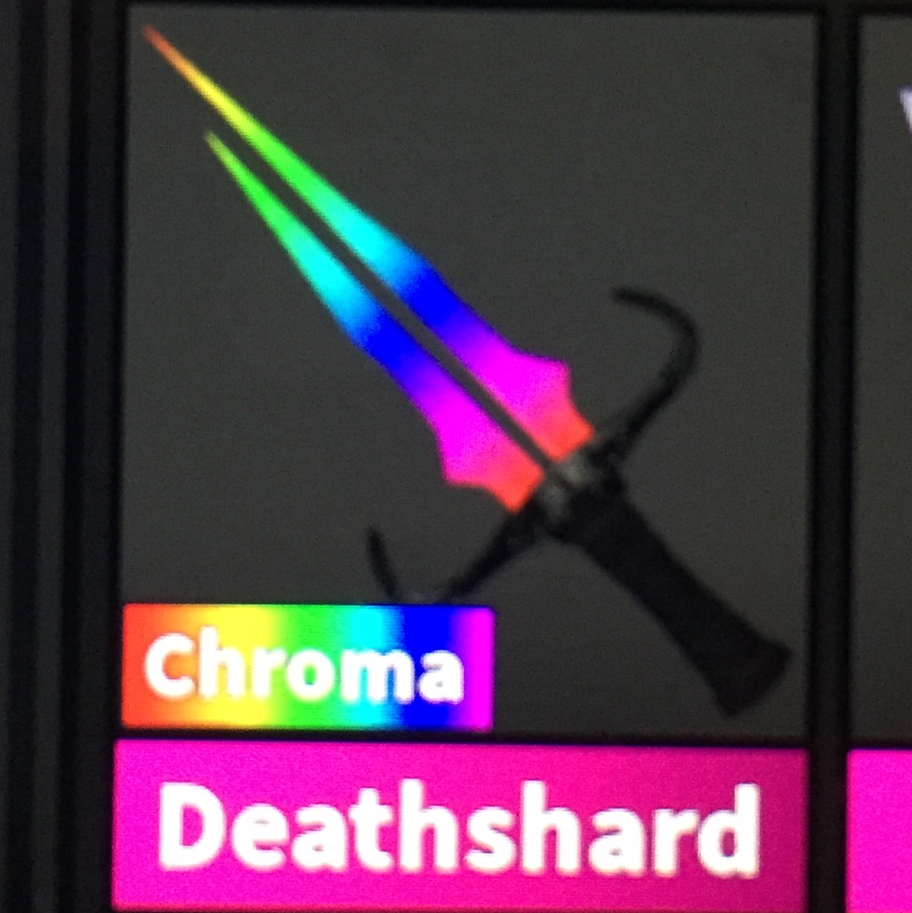 Gear Roblox Mm2 Chroma Deathshard In Game Items Gameflip