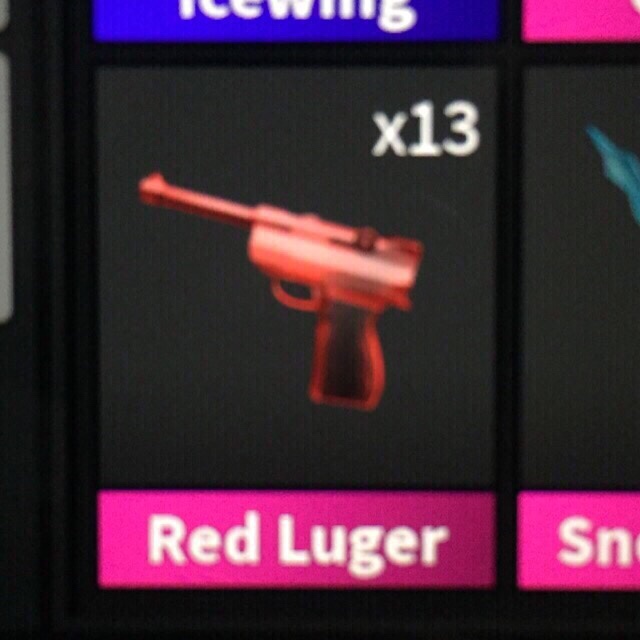 Roblox Mm2 1x Red Luger Other Gameflip