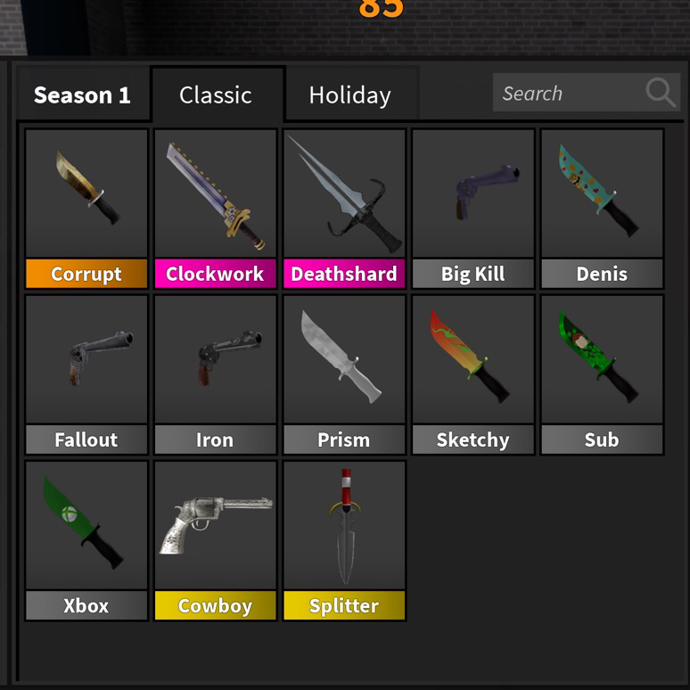 Gear Roblox Mm2 Inventory In Game Items Gameflip