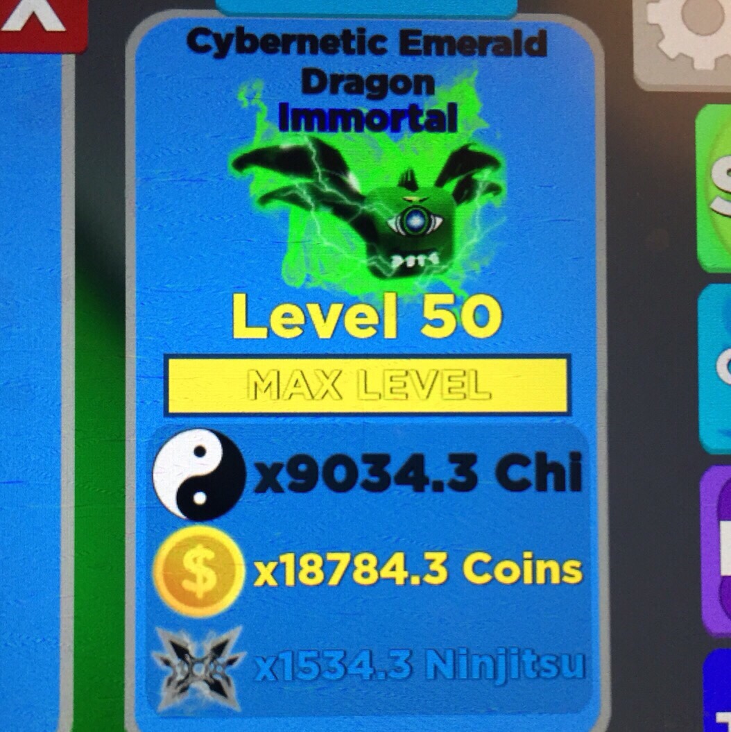 Roblox Ninja Legends Cybernetic Emerald Dragon