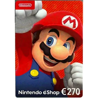 €270.00 EUR Nintendo eShop Gift Card - EUROPE