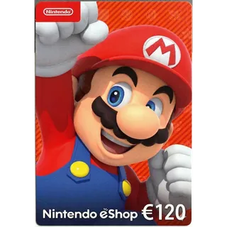 €120.00 EUR Nintendo eShop Gift Card - EUROPE