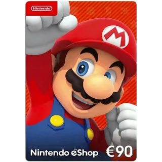 €90.00 EUR Nintendo eShop Gift Card - EUROPE