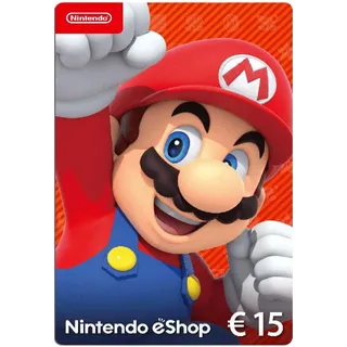 €15.00 EUR Nintendo eShop Gift Card - EUROPE