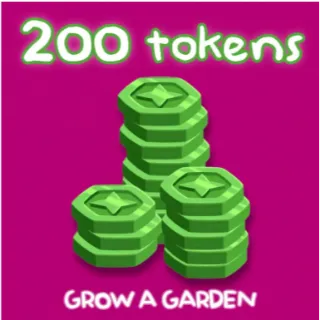 Grow A Garden/ 200 Greens Tokens