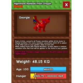 Grow A Garden/RBH Frost Dragon