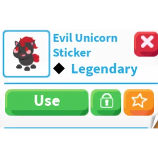 Evil Unicorn Sticker Legendary🏎️FAST DELIVERY🏎️