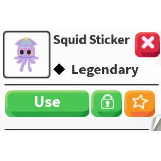 Sticker Squid Legendary