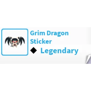 Grim Dragon Sticker Legendary🏎️FAST DELIVERY🏎️