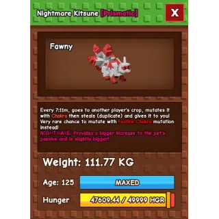 111.77 KG Kitsune NM