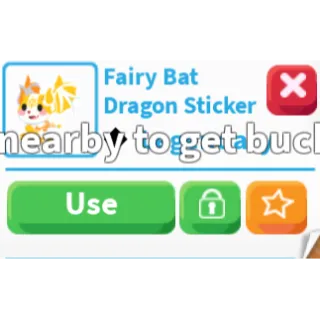 Fairly Bat Dragon Sticker🏎️FAST DELIVERY🏎️