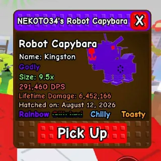 ROBOT CAPYBARA SIZE 9.5x - CAPYBARA VS PLANTS