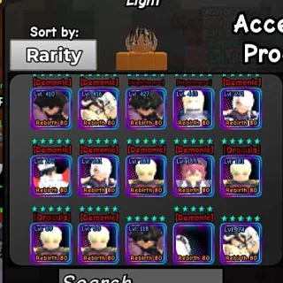 Fish an Anime RNG            $200m/s (Demonic) 10x Ascended PETS