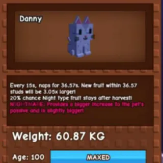 5X NIGHTMARE MOON CAT 60KG - GROW A GARDEN