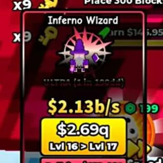 Wizard ($2B/s) - build and base and steal