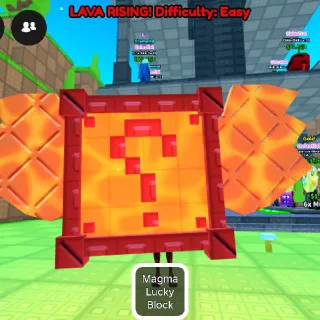 5X MAGMA LUCKY BLOCK - SURVIVE LAVA FOR BRAINROT