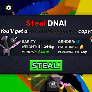 5x Random Pets 200-300m/s - Steal An Egg