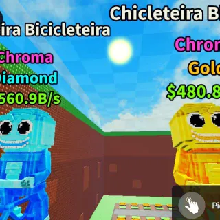 CHROMA | 2 Chicleteira Bicecleteira $480B/s - GLIDS FOR BRAINROT