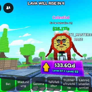 CELESTIAL | Tic Tac Sahur $25.1T/s - SURVIVE LAVA FOR BRAINROT