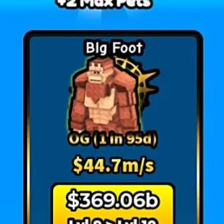 Big Foot

OG (1 in 95d)

$44.7m/ s - BUILD THE BASE AND STEAL