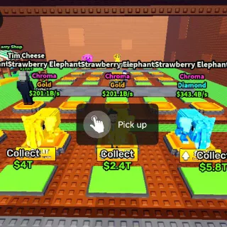 CHROMA | 5X Strawberry Elephant $200B/s - GLIDS FOR BRAINROT