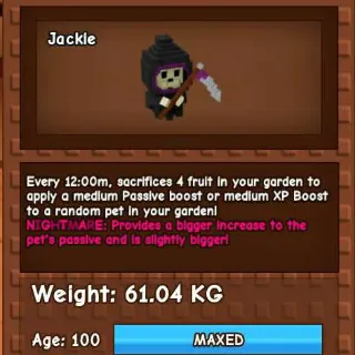 NIGHTMARE REAPER 60KG - GROW A GARDEN