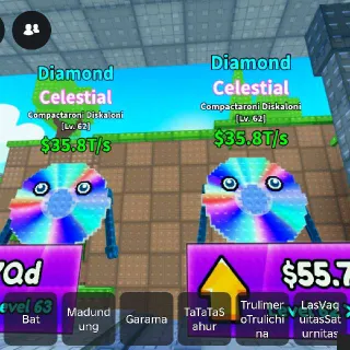 CELESTIAL | 2X Diamond Compactaroni Diskaloni $35.8T/s - SURVIVE LAVA FOR BRAINROT