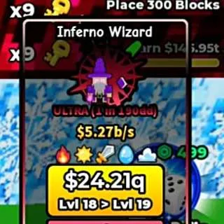 Wizard ($5.27B/s) - build and base and steal
