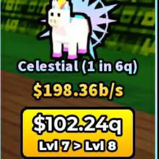 UNICORN CELESTIAL (1 IN 6q) - BUILD A BASE AND STEAL😈