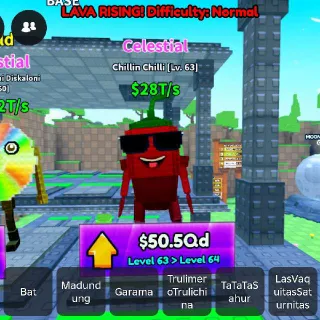 CELESTIAL | Chillin Chilli $28T/s - SURVIVE LAVA FOR BRAINROT