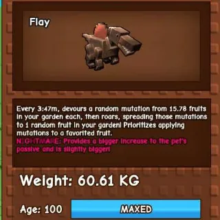 NIGHTMARE SPINO 60KG - GROW A GARDEN