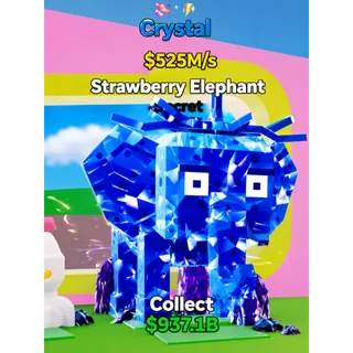 Crystal Strawberry Elephant - 2 trait!