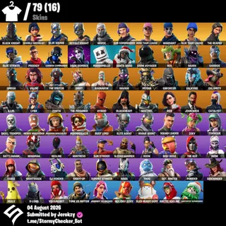 [PC/PSN/XBOX] 79 Skins | OG STW PL 122| Black Knight | The Reaper | Omega | 250 VBUCKS+FULL ACCESS