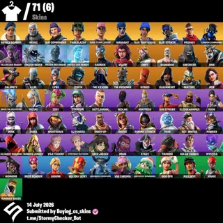 [PC/PSN/XBOX] | 71 Skins | OG STW | Royale Bomber | Havoc | Trailblazer | 650 VBUCKS+FULL ACCESS+MAİL CHANGEABLE