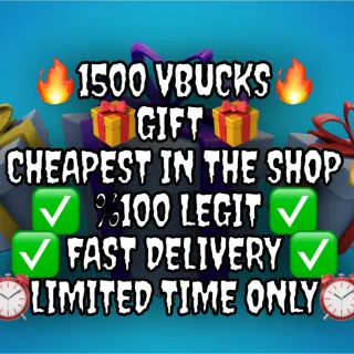 1500 Vbucks Gift Method