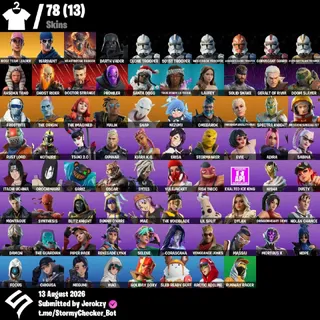 [PC/PSN/XBOX] 78 Skins | OG STW LİMİTED EDİTİON| Rose Team Leader | Warpaint | Selene | 50 VBUCKS+FULL ACCESS