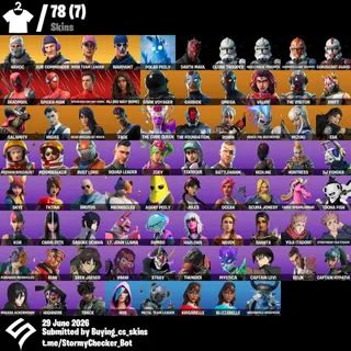 [PC/PSN/XBOX] 78 Skins|OG STW Ultimate Edition LEGACY NOCTURNO|Havoc|Omega|900 VBUCKS+FULL ACCESS+MAİL CHANGABLE