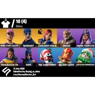 [PC/PSN/XBOX] 10 Skins | OG STW Super Deluxe Edition | Rose Team Leader| Warpaint|200 VBUCKS+FULL ACCESS+MAİL CHANGEABLE