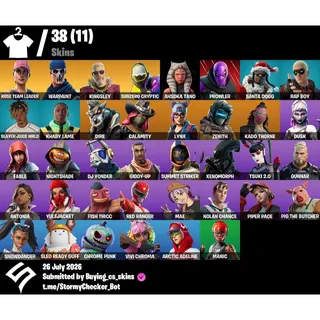 [PC/PSN/XBOX] 38 Skins | OG STW | Rose Team Leader | Warpaint | Kingsley |Dire | VBUCKS+FULL ACCESS