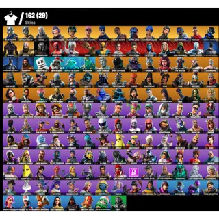 162 Skins /Og Stw / Travis Scott / Astro Jack / S2 Knights / Leviathan Axe / The Reaper /Havoc+ Mail Changeable