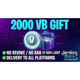  2000 VBUCKS GIFTING  CHEAPEST PRICE  