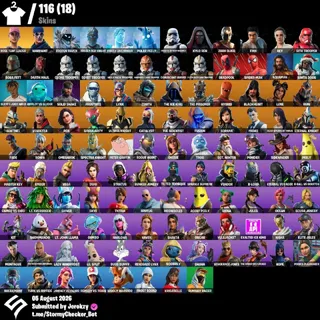 [PC/PSN/XBOX]  116 Skins | OG STW ULTİMATE EDİTİON | Midas | Kylo Ren| 700  VBUCKS+FULL ACCESS+MAİL CHANGEABLE