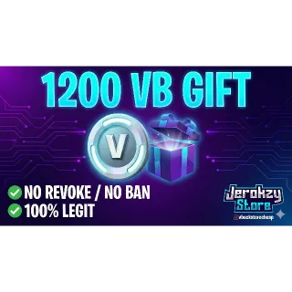 1200 V-Bucks Gift (Skin/Bundle) 🎁 | 100% LEGIT & SAFE ✅ | Organic Farmed - No Revokes! ⚠️ PLEASE READ BEFORE BUYING! ⚠️