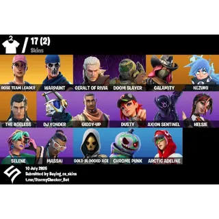 [PC/PSN/XBOX] 17 skins | OG STW PL 33 | The Ageless Champion | Calamity Stage 5| 400 VBUCKS FULL ACCESS+MAİL CHANGEABLE