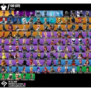 [PC/PSN/XBOX] 122 Skins | OG STW |Omega | Frozen Legends | Shadows Rising |Take The L|200 VBUCKS+FULL ACCESS