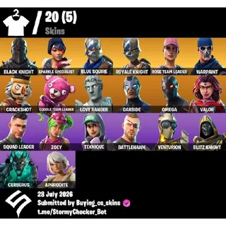 [PC/PSN/XBOX] 20 Skins | OG STW ULTİMATE EDİTİON | Black Knight | Sparkle Specialist | Omega| 1450 VBUCKS+FULL ACCESS