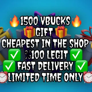 1500 Vbucks Gift 🎁